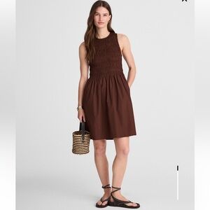 NWT Madewell Melody Smocked Mini Dress